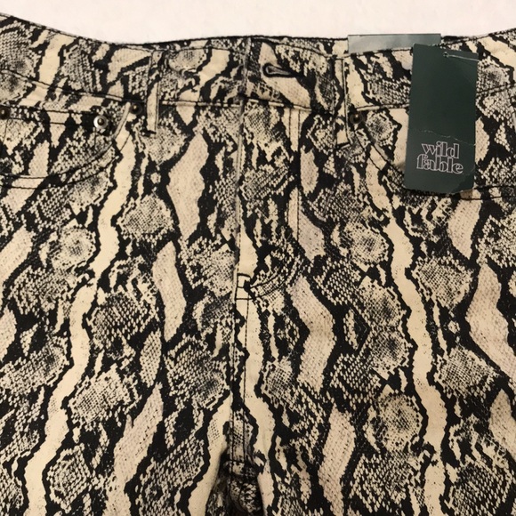 Wild Fable Snakeskin High Rise Skinny Jeans 2 - Picture 5 of 15